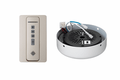 Monte Carlo Hand-held remote control, holster, receiver, & WHITE hub - MCRC1RALRZW