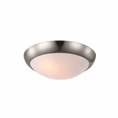 Monte Carlo Hugger Ceiling Fan Light Kit - Brushed Steel - MC224BS