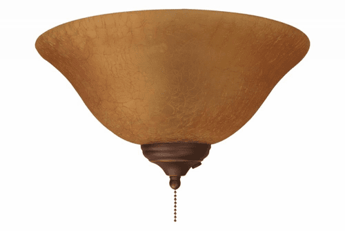 Monte Carlo Light Kit -Amber Crackle Bowl - MC144-L