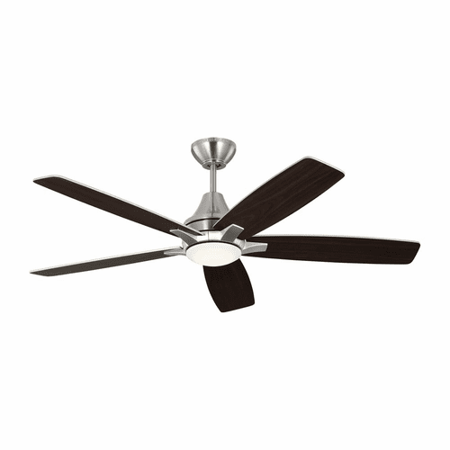 Monte Carlo Lowden 52" Ceiling Fan W/LED Light Kit - Brushed Steel - 5LWDR52BSD