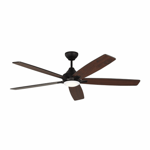 Monte Carlo Lowden 60" Smart Ceiling Fan W/LED - Midnight Black - 5LWDSM60MBKD