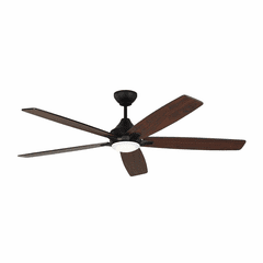 Monte Carlo Lowden 60" Smart Ceiling Fan W/LED - Midnight Black - 5LWDSM60MBKD