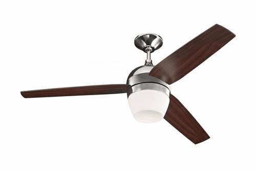 Monte Carlo Merlot 52'' 3 Blade American Walnut Polished Nickel 3MRR52PND