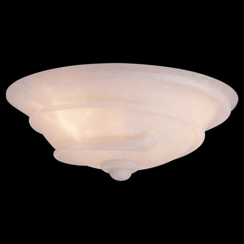 Monte Carlo Serpent Bowl Light Kit White Faux Alabaster MC122-L