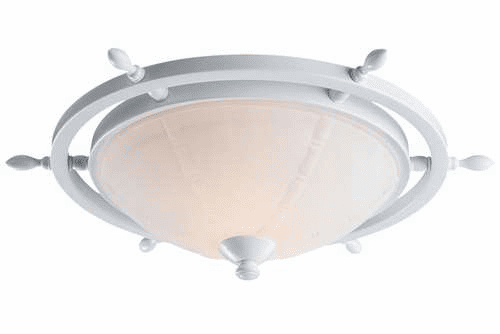 Monte Carlo Ship Wheel Light Kit (Damp Location) White (Powder Coated) MC206-L