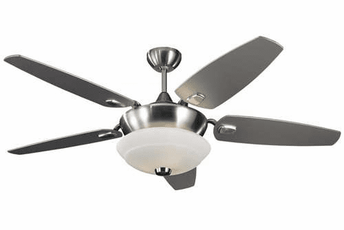 Monte Carlo Solaire 52'' 5 Blade Silver Brushed Steel 5SQR52BSD