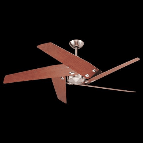 Monte Carlo Star-Tech 52'' 5 Blade Mahogany Veneer Brushed Steel 5STR52BS