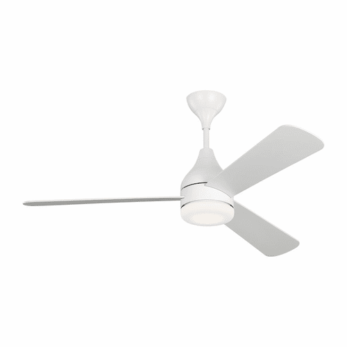 Monte Carlo Streaming 52" Smart LED Ceiling Fan - Matte White - 3STMSM52RZWD