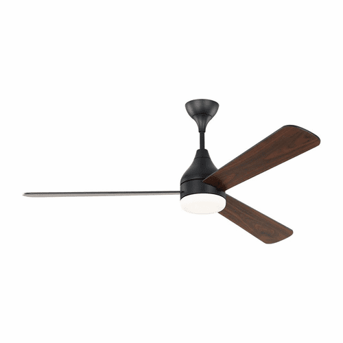 Monte Carlo Streaming 60" Smart LED Ceiling Fan - Midnight Black - 3STMSM60MBKD