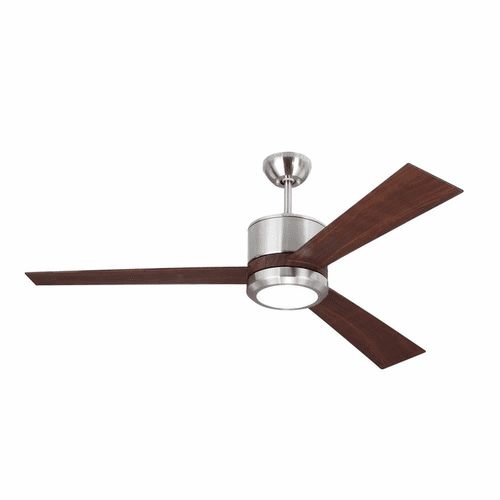 Monte Carlo Vision 52" Ceiling Fan w/LED - Brushed Steel - 3VNR52BSLGD-V1