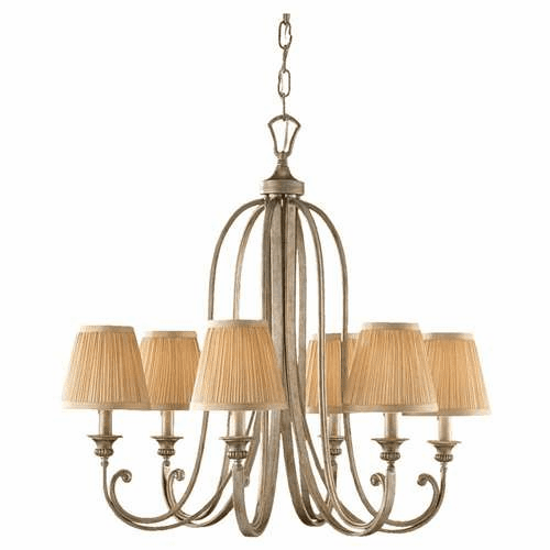 Murray Feiss Abbey 6-Light Single Tier Chandelier in Silver Sand Finish - F2643/6SVSD