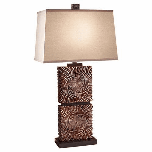 Murray Feiss Abbeyville 1 Bulb Woodland Brown Table Lamp 10180WDB