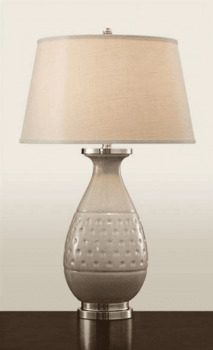 Murray Feiss Addie 1 Bulb Light Sand Crackle Lamp 9773LSC