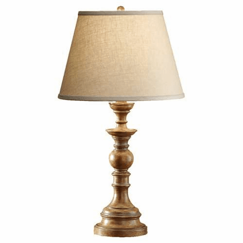 Murray Feiss Alira 1 Bulb Medium Aged Wood Lamp 10063MAW