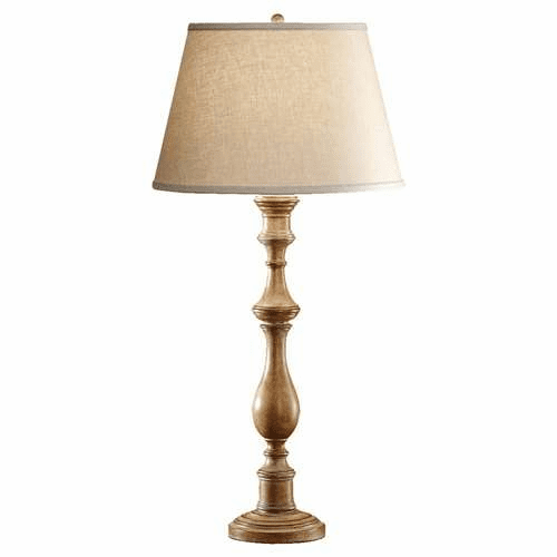 Murray Feiss Alira 1 Bulb Medium Aged Wood Lamp 10064MAW