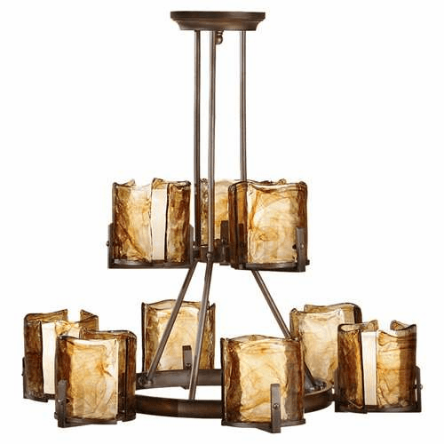Murray Feiss Aris 9 Bulb Stardust Chandelier F2687-6-3RBZ
