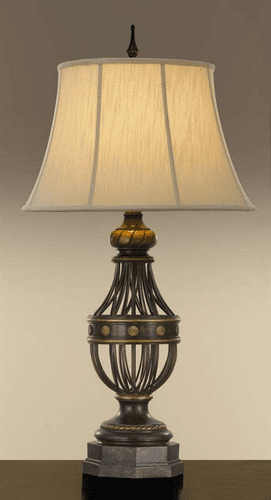 Murray Feiss Augustine 1 Bulb Antique Brown Lamp 9766ANB