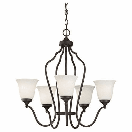 Murray Feiss Beckett 5-Light Single Tier Chandelier in Oil Rubbed Bronze Finish - F2650/5ORB