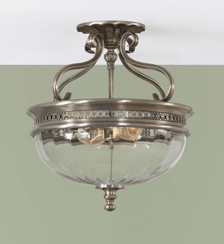 Murray Feiss Bernadette 2-Light Indoor Semi-Flush Mount in Brushed Bronze Finish - SF257BV