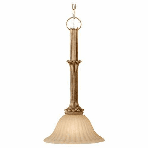 Murray Feiss Blaire 1 Bulb Medium Aged Wood Chandelier P1229MAW