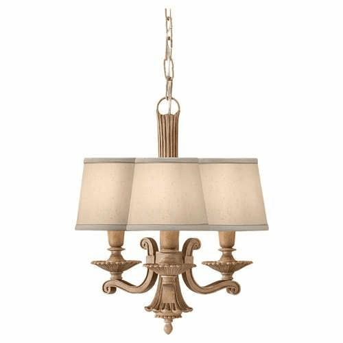 Murray Feiss Blaire 3-Light Mini Chandelier in Medium Aged Wood Finish - F2684/3MAW