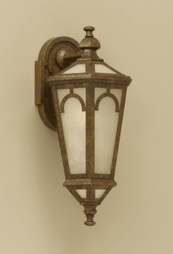 Murray Feiss Bond Street 1-Light Wall Lantern in Aged Tortoise Shell Finish - OL6401ATS