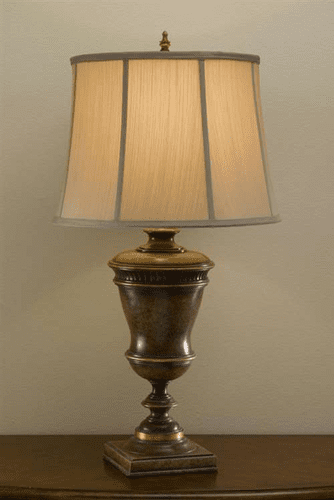 Murray Feiss Broderick 1 Bulb Speckled Taupe Lamp 9770SPT