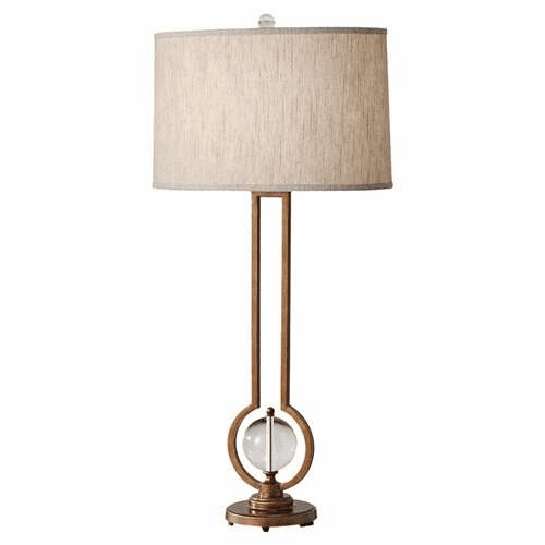 Murray Feiss Caliper 1 Bulb Firenze Gold Portable Lamp 10142FG