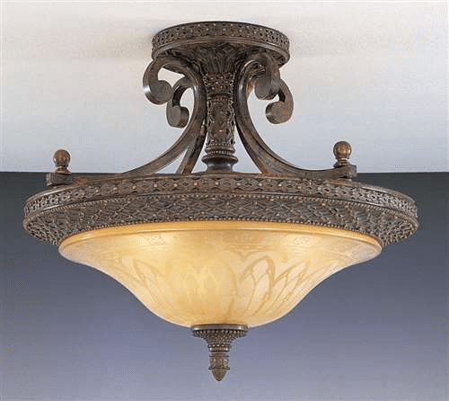 Murray Feiss Casbah 3 Bulb Palladio Semi flushmount SF152PAL