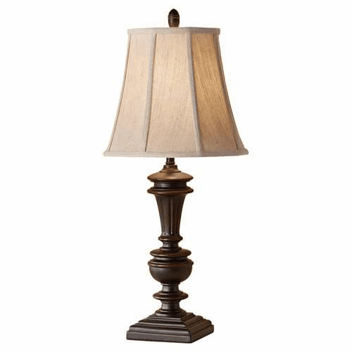 Murray Feiss Castello 1 Bulb Tole Black Portable Lamp 10136TBK