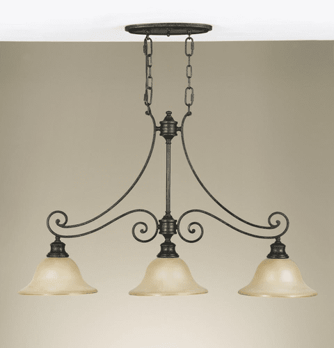 Murray Feiss Cervantes 3-Light Island Chandelier in Liberty Bronze Finish - F2185/3LBR