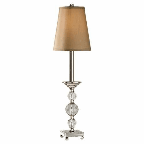Murray Feiss Christoff 1 Bulb Polished Nickel Lamp 10081PN
