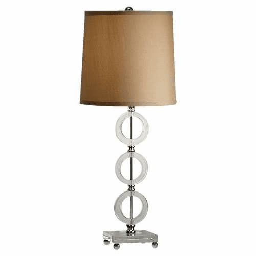 Murray Feiss Christoff 1 Bulb Polished Nickel Lamp 10082PN