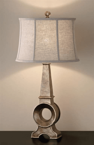 Murray Feiss Cordelia 1 Bulb Olde Silver Lamp 10129OS