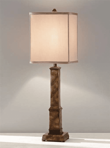 Murray Feiss Cordelia 1 Bulb River Stone Lamp 10130RS