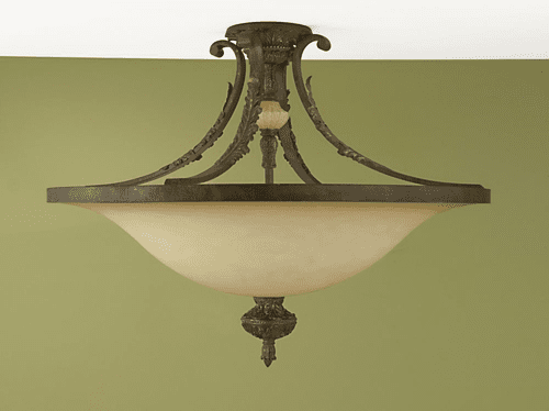 Murray Feiss Coventry Castle 4-Light Indoor Semi-Flush Mount in aged Tortoise Shell Finish - SF207ATS