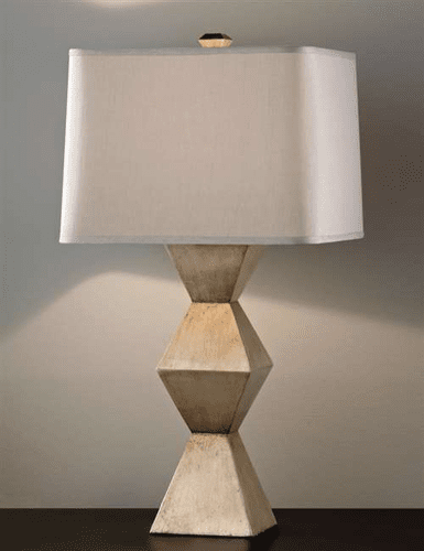 Murray Feiss Dahlia 1 Bulb Ebonized Silver Lamp 10125EBS