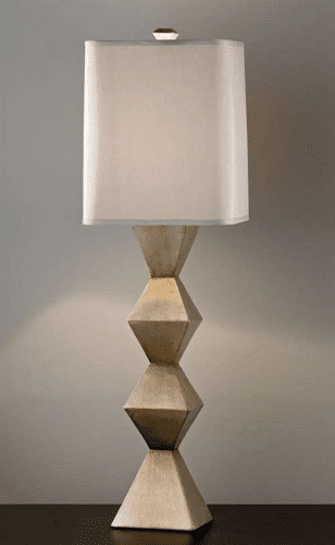 Murray Feiss Dahlia 1 Bulb Ebonized Silver Lamp 10126EBS