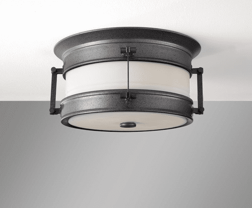 Murray Feiss Dockyard 1-Light Outdoor Flushmount in Oil Can Finish - OL9113OLC