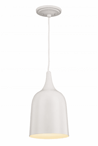 Murray Feiss Dutch 1-Light Pendant in Snow White Finish - P1297SWT