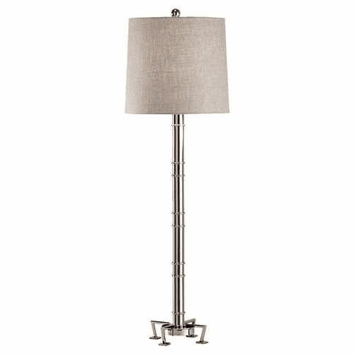 Murray Feiss Edessa 1 Bulb Polished Nickel Lamp 10068PN