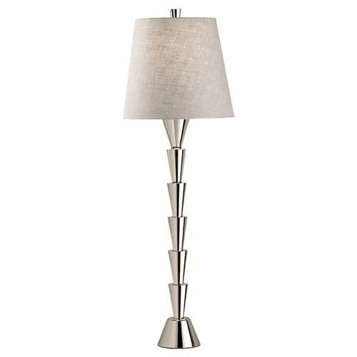 Murray Feiss Edessa 1 Bulb Polished Nickel Lamp 10069PN