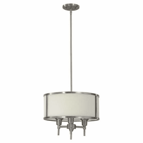 Murray Feiss Exposition 3-Light Mini Chandelier in Brushed Steel Finish - FES1302/3BS