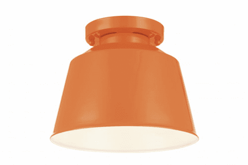 Murray Feiss Freemont 1-Light Outdoor Flushmount in Hi Gloss Orange Finish - OL15013SHOG