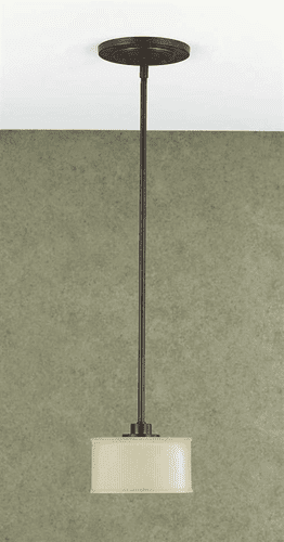 Murray Feiss Fusion 1 Bulb Grecian Bronze Pendant P1098GBZ