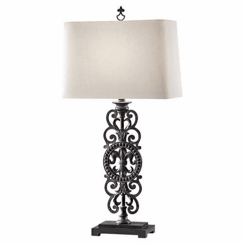 Murray Feiss Garden Relic 1 Bulb Aged Iron Portable Lamp 10144AI