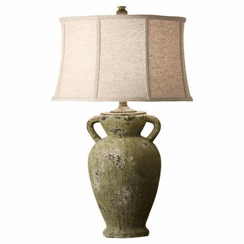 Murray Feiss Garden Relic 1 Bulb Mossy Stone Portable Lamp 10162MSN