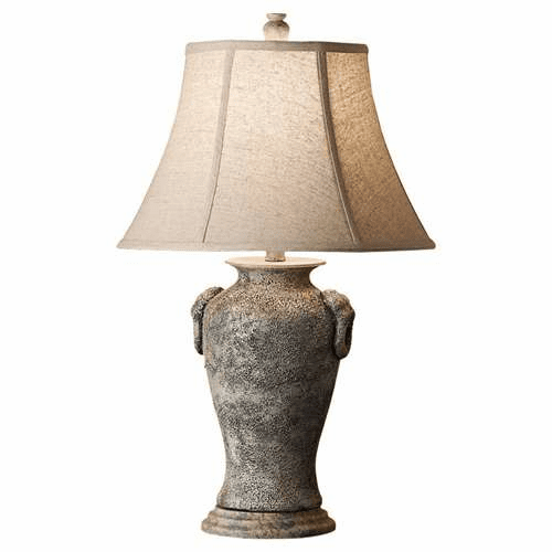 Murray Feiss Garden Relic 1 Bulb Weathered Stone Portable Lamp 10169WS