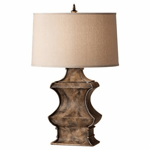 Murray Feiss Gifford 1 Bulb River Stone Lamp 10106RS