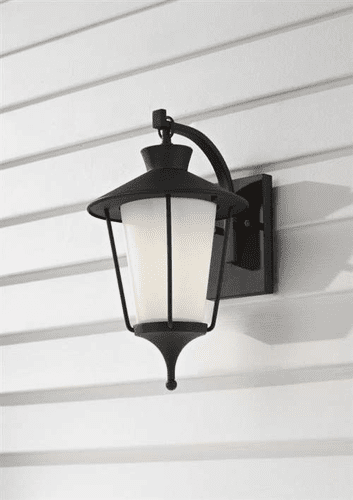 Murray Feiss Hawkins Square 1 Bulb Textured Black Outdoor Lighting OL8400TXB
